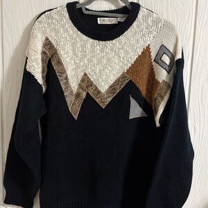 Pretense Black Acrylic Sweater